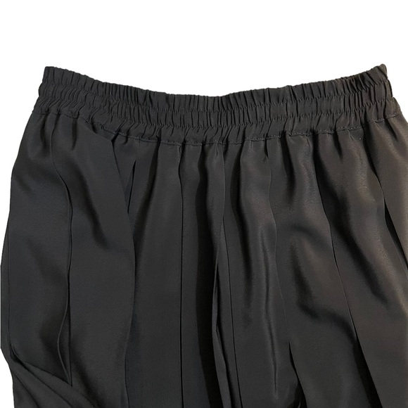 ‘Alexia’ womens black box-pleated midi skirt size 21 Made in France - Picture 4 of 7